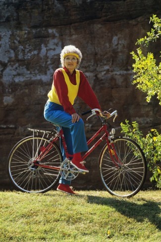 Senior Woman on Bike
