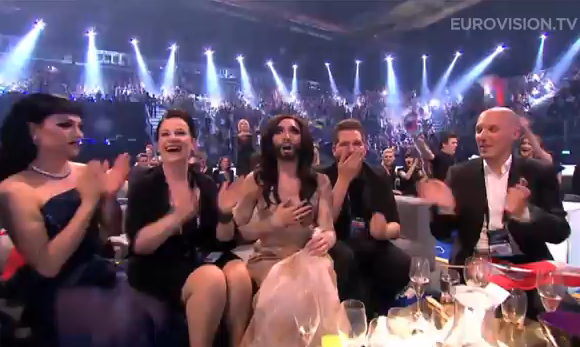 Image: Conchita Wurst winning Eurovision 2014