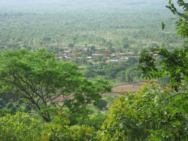 Dindéfelo (Pulaar: "next to the mountain") Community Nature Reserve, Niokolo-Koba National Park, southeastern Senegal