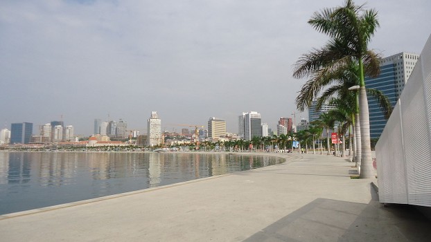 view of Luanda Bay via Promenade, Marginal Avenida 4 de Fevreiro, Luanda