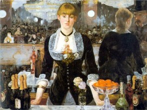 A Bar at the Folie-Bergere by Manet