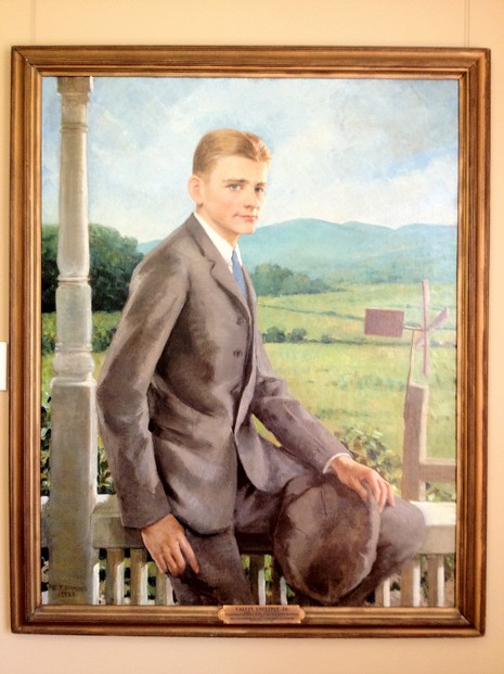 1927 posthumous portrait of Calvin Coolidge Jr. (April 13, 1908-July 7, 1924) by Eben Comins (May 19, 1875-April 13, 1949)