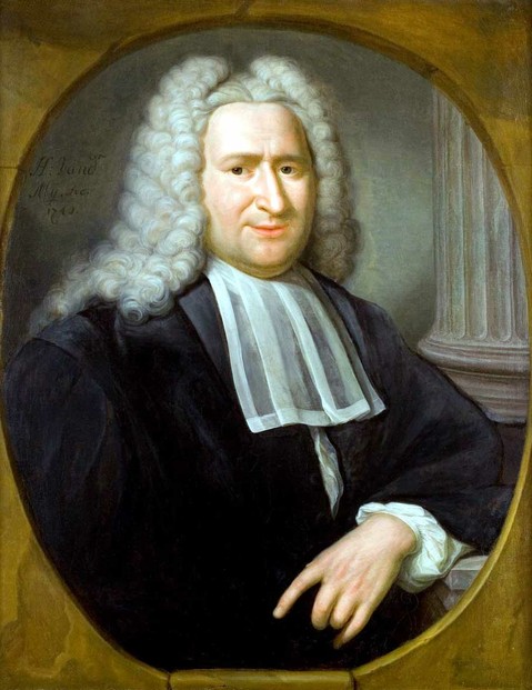 1741 portrait by Hiëronymus van der Meij (1687-1761); Universitaire Bibliotheken Leiden, Leiden Icones 147