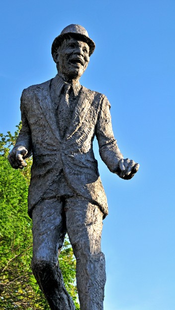 aluminum statue of Bill "Bojangles" Robinson by sculptor John "Jack" Temple Witt