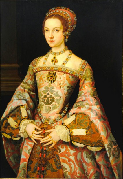 portrait by unknown 16th to 17th century artist; National Trust, Seaton Delaval Hall, Northumberland, North East England
