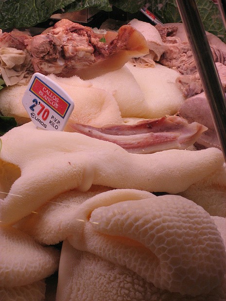 Tripe for sale in grocery store