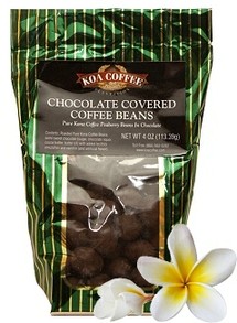 Chocolate covered coffee beans