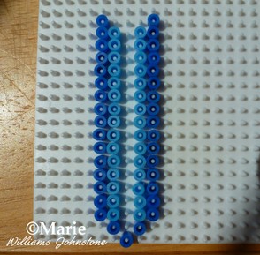 Making the perler bead blade #2