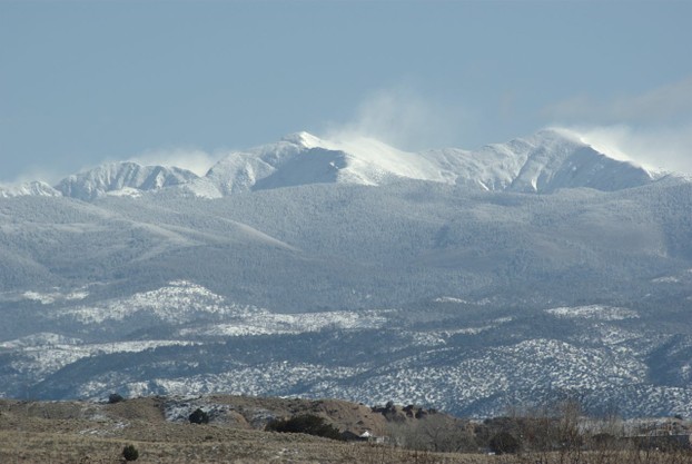 view from Española, Rio Arriba and Santa Fe counties, north central New Mexico
