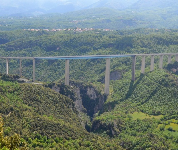Autostrada A3, near Laino Borgo, Cosenza Province, Calabria, "toe" of Italian Peninsula, southern Italy