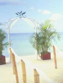 Wedding Arch on the Beach at Swept Away Negril