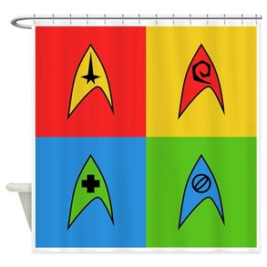 Pop Art Trek Shower Curtain