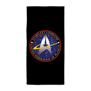 Star Fleet Command Insignia Beach Towel