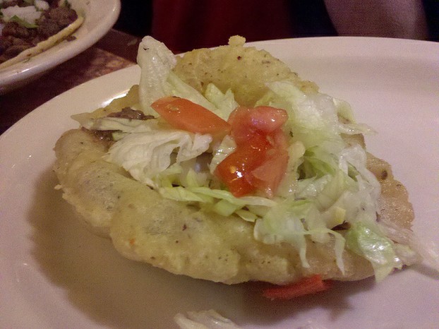 Puffy Taco at At Los Barrios in San Antonio.