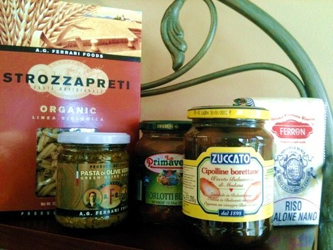 Sample products from the Cucina Ferrari Club