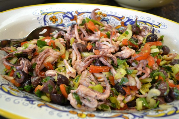 Calamari salad...another great cicchetti party dish!