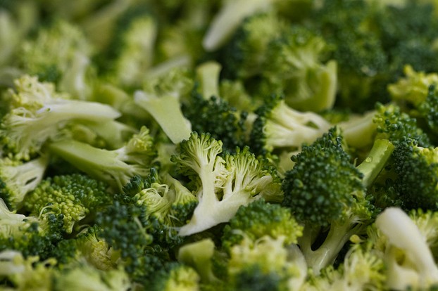 broccoli for broccoli and cauliflower toss; 5th grade taste test, Yorkshire Elementary School, Manassas VA; Sep. 5, 2012
