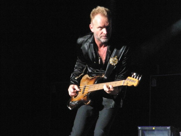 Sting on stage, 2008