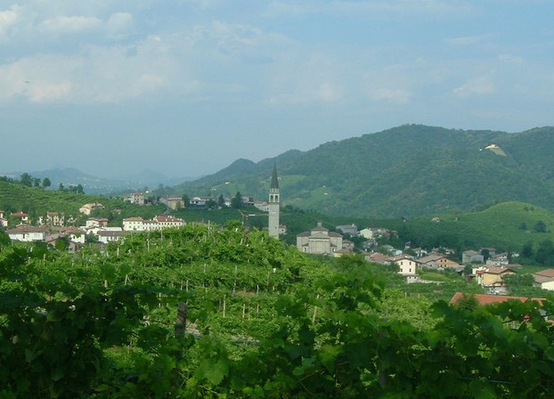 Guia, town of Valdobbiadene, Treviso province, the Veneto, northeastern Italy
