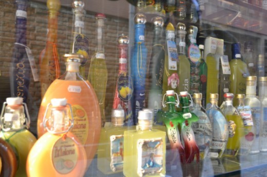 Limoncello bottles