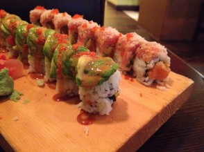 Colorful, unique sushi maki rolls