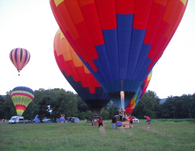 Fire Inflating Balloons