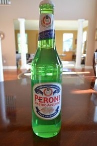 A giant plastic Peroni beer bottle. I'm not sure what it's for.