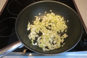 Sauté onion and garlic