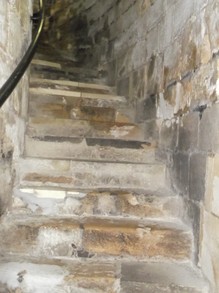 Stairs up to the top