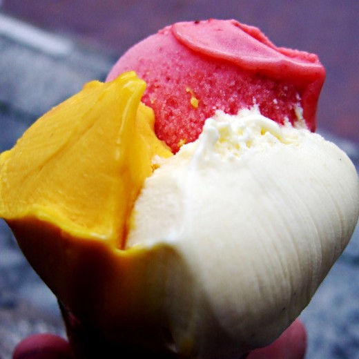 Some tasty, colorful gelato