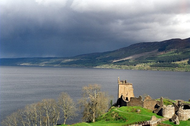 Loch Ness with Urquhart Castle in the foreground
