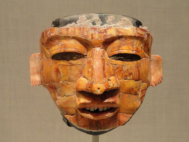 Shell Mosaic Ritual Mask, Teotihuacan