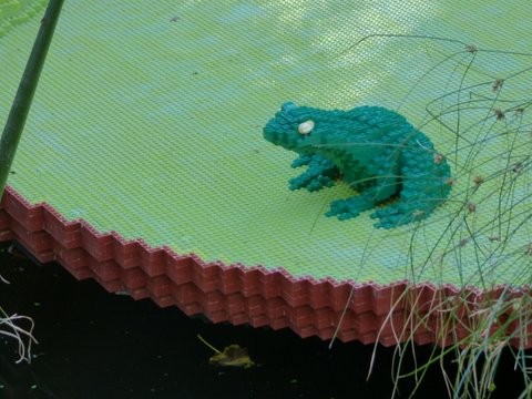 Lego Frog Sculpture