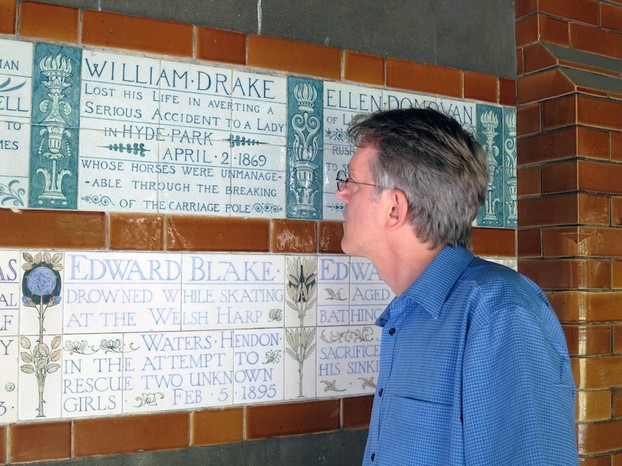 The author at Postman's Park