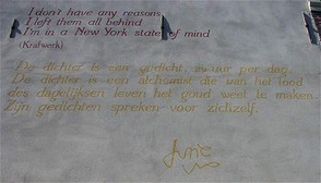 Poetry on the walls - English and Dutch