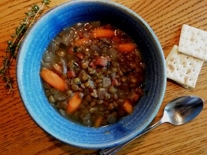 Lentil Soup with Ham