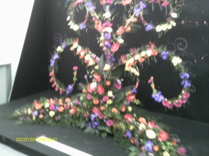 Floral display based on carnival