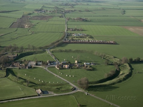 Aerial View of Avebury by Adam Woolfitt