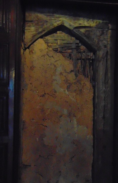 uncovered old wattle door panel