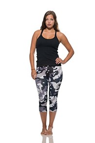 Workout Capris in Camo Print