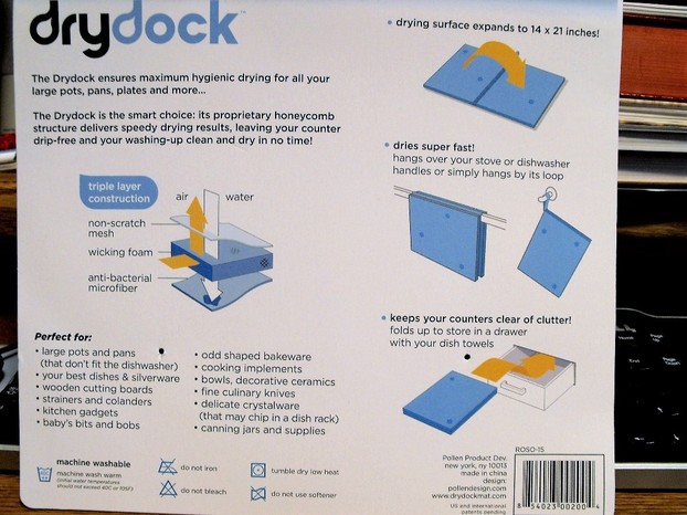 Back of packaging illustrates