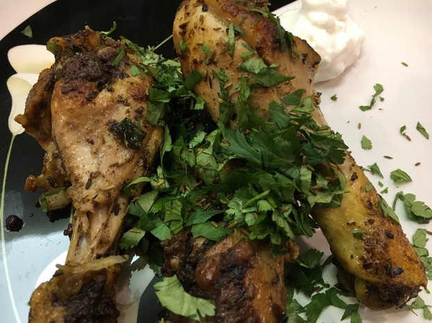 Jeera Chicken - A spicy dish that's nice with cooling sour cream or raita.