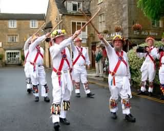 Traditional British dancers