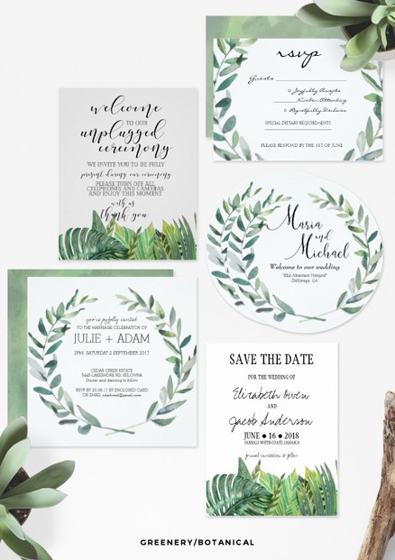 Greenery / Botanical Wedding Stationery