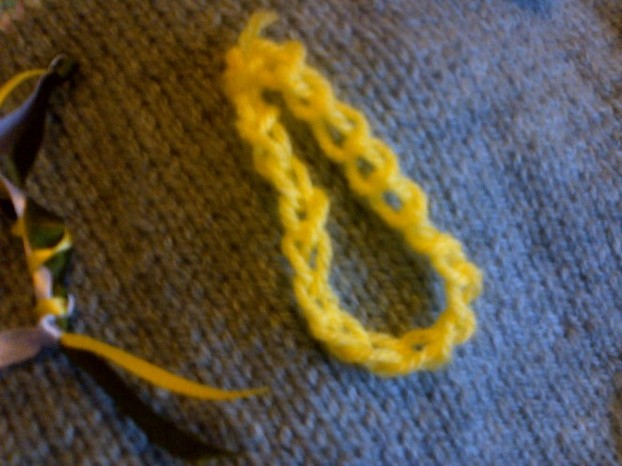 A crochet loop