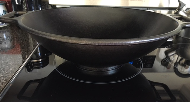 My wok on the stove.
