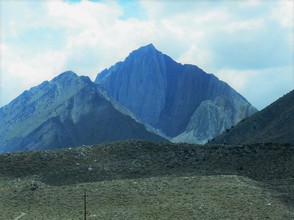 Highest peak is Mt. Morrison. The rocky front ridge is the end moraine.