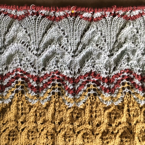 Knitting lace