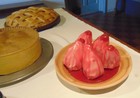 pies and poached pears