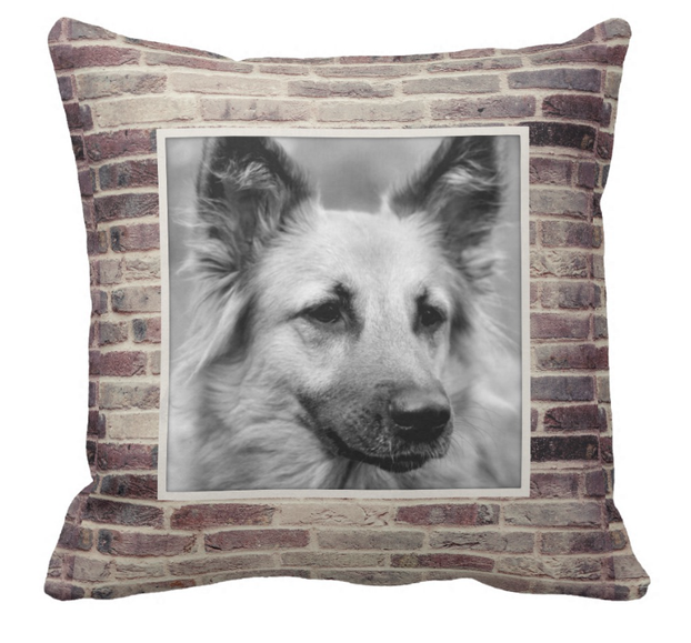 Dog Photo Template Pillow
